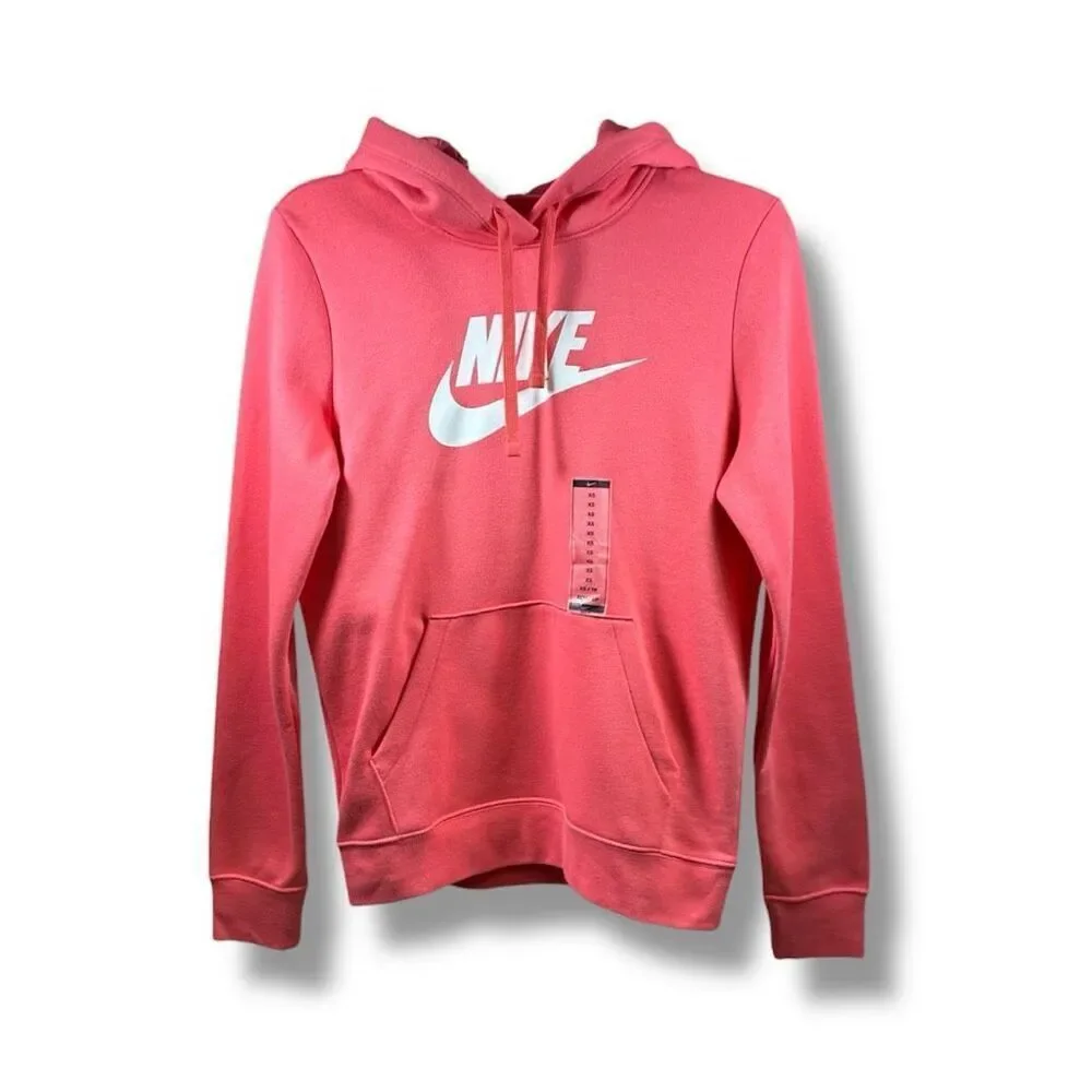 Nike NWT Logo Pullover Hoodie in Red Cherry Size XS